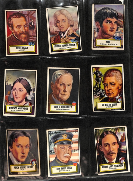 1952 Topps Look 'n See Partial Set (123 of 135 Cards) w. Rembrandt